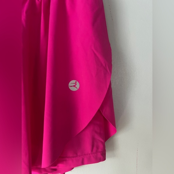 Athletic Drawstring Flowy Shorts in Pink, Size Small - Picture 4 of 4